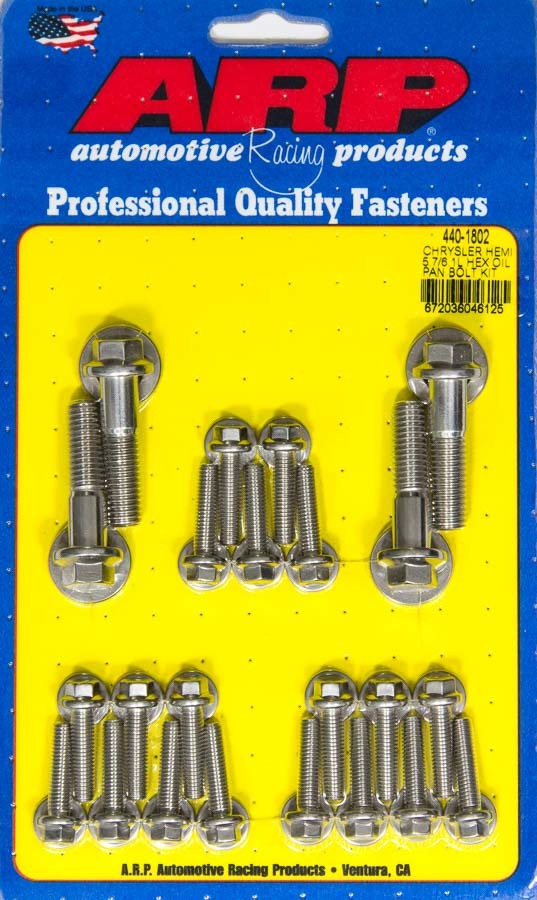 Auto Racing Products 440-1802 Oil Pan 6pt Bolt Kit Mopar 5.7L/6.1L Hemi Auto Racing Products 440-1802