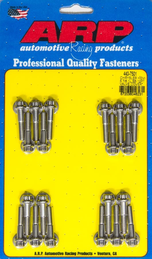Auto Racing Products 440-7501 Valve Cover Bolt Kit 12pt Mopar 5.7/6.1L Hemi Auto Racing Products 440-7501