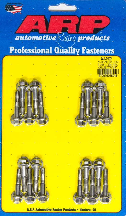Auto Racing Products 440-7502 Valve Cover Bolt Kit 6pt Mopar 5.7/6.1L Hemi Auto Racing Products 440-7502