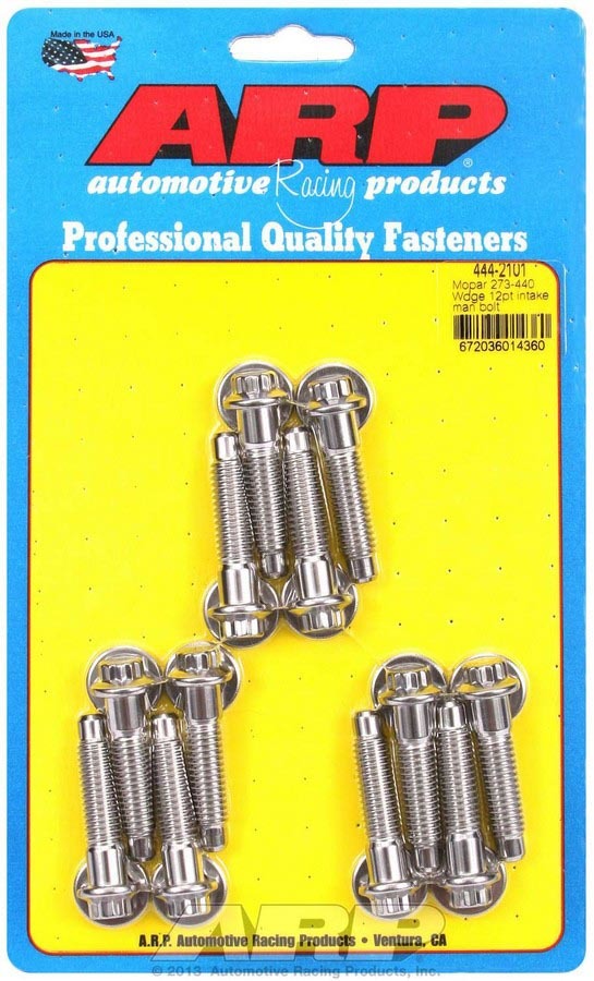 Auto Racing Products 444-2101 Mopar Intake Bolt Kit 12pt. Auto Racing Products 444-2101