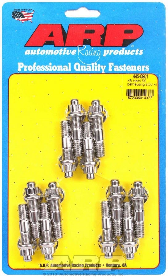 Auto Racing Products 445-0901 S/S Bellhousing Stud Kit Auto Racing Products 445-0901