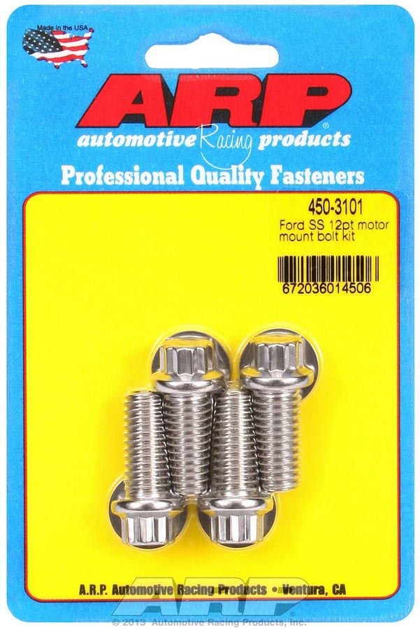 Auto Racing Products 450-3101 SBF S/S Motor Mount Bolt Kit - 12pt. Auto Racing Products 450-3101