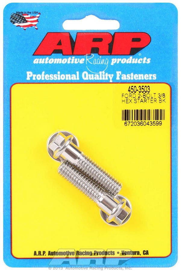 Auto Racing Products 450-3503 Starter Bolt Kit SS Hex Ford Auto Racing Products 450-3503