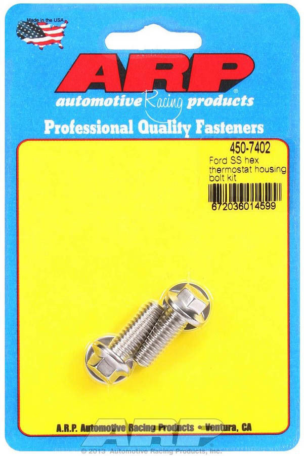 Auto Racing Products 450-7402 S/S Thermostat Housing Bolt Kit 6pt. Auto Racing Products 450-7402