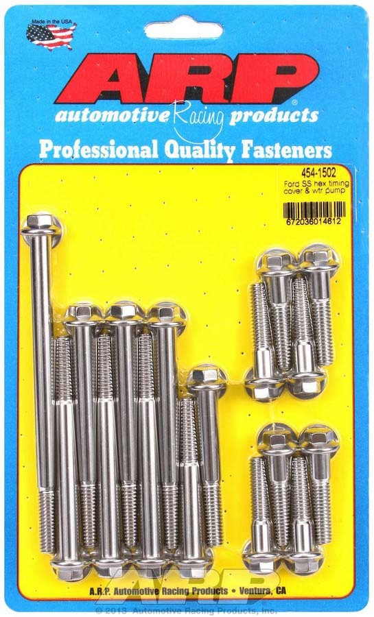 Auto Racing Products 454-1502 SBF S/S T/C & W/P Bolt Kit 6pt. Auto Racing Products 454-1502