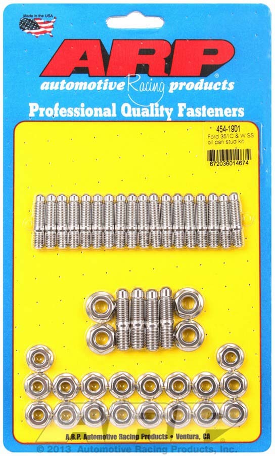 Auto Racing Products 454-1901 Ford S/S Oil Pan Stud Kit Auto Racing Products 454-1901