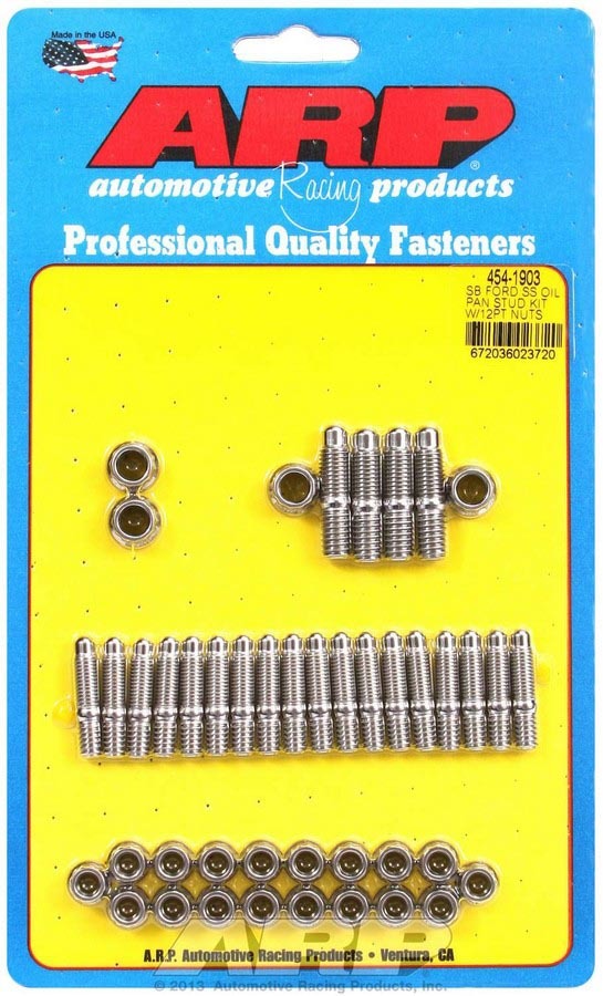 Auto Racing Products 454-1903 SBF S/S Oil Pan Stud Kit 12pt. Auto Racing Products 454-1903