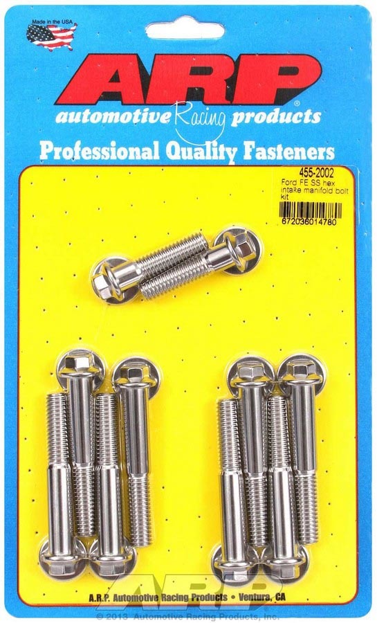Auto Racing Products 455-2002 BBF S/S Intake Bolt Kit 6pt. Auto Racing Products 455-2002