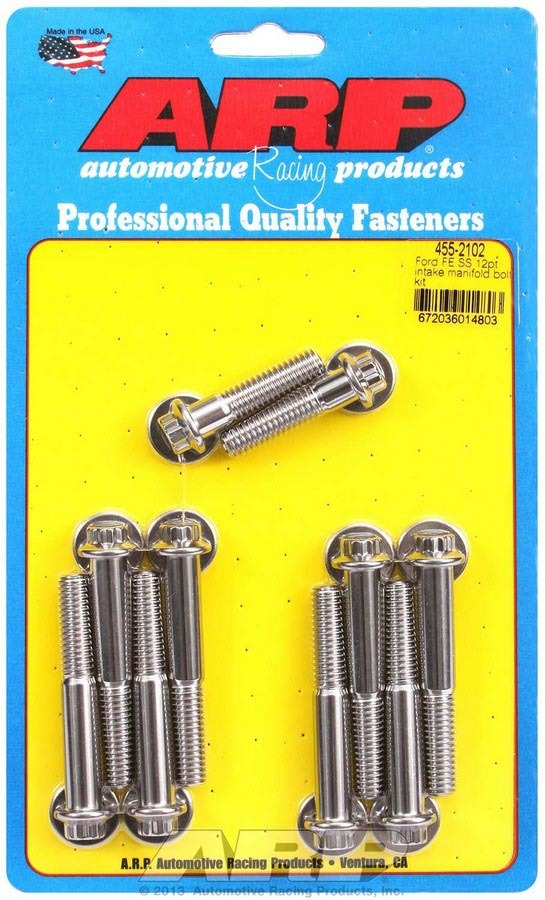 Auto Racing Products 455-2102 BBF S/S Intake Bolt Kit 12pt. Auto Racing Products 455-2102