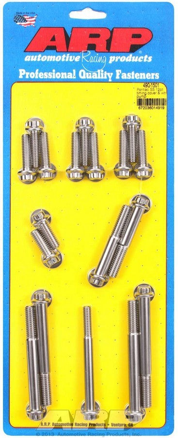 Auto Racing Products 490-1501 Pontiac S/S Timing Cover Bolt Kit 12pt. Auto Racing Products 490-1501