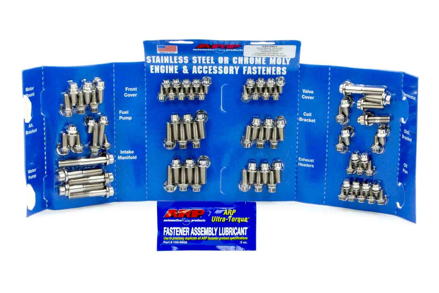 Auto Racing Products 534-9501 SBC S/S Complete Engine Fastener Kit 12pt. Auto Racing Products 534-9501