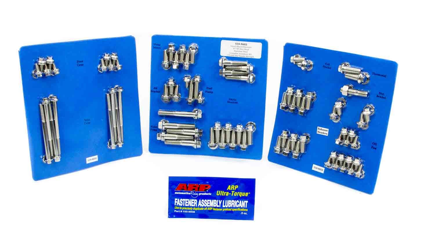 Auto Racing Products 534-9602 SBC S/S Complete Engine Fastener Kit 6pt. Auto Racing Products 534-9602