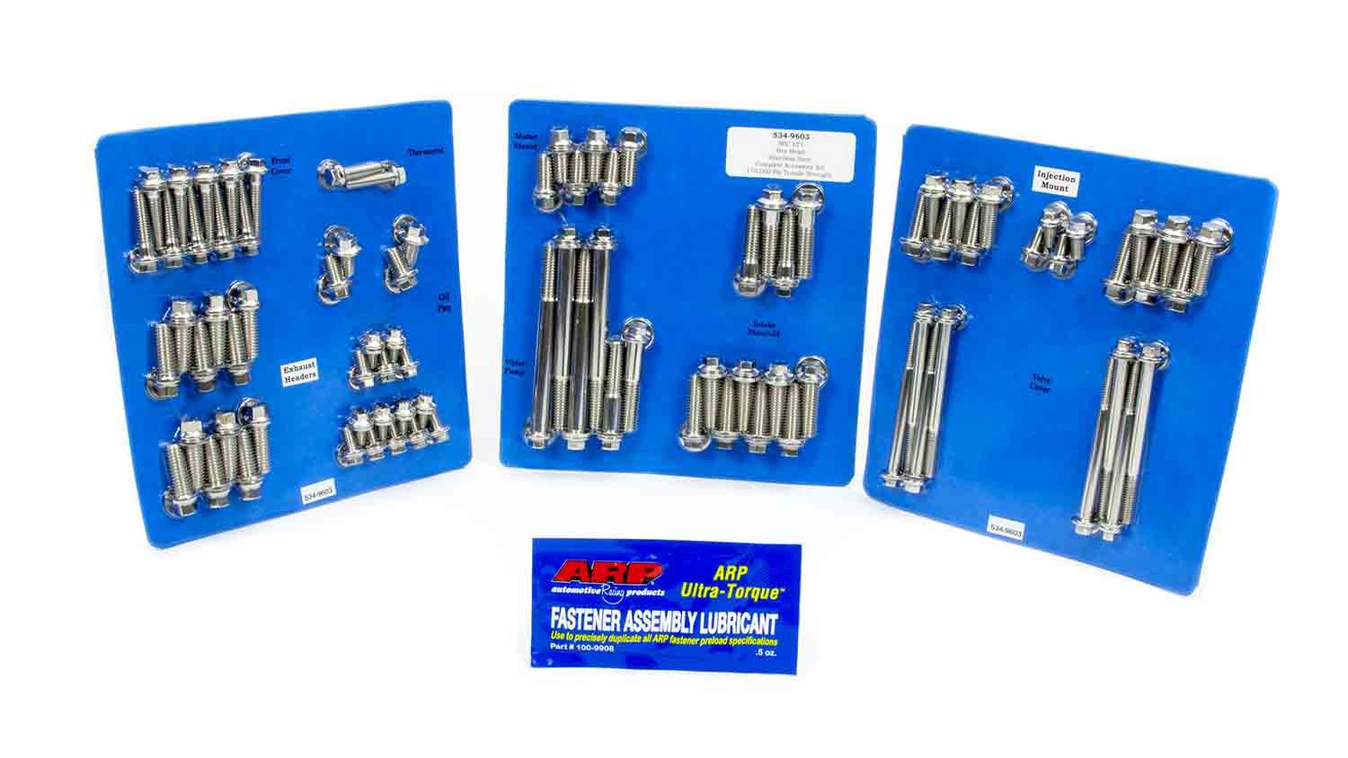 Auto Racing Products 534-9603 SBC S/S Complete Engine Fastener Kit 6pt. Auto Racing Products 534-9603