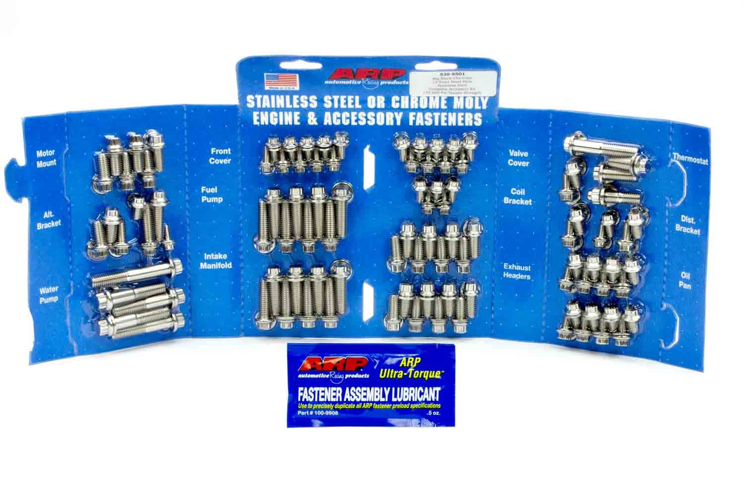 Auto Racing Products 535-9501 BBC S/S Complete Engine Fastener Kit 12pt. Auto Racing Products 535-9501
