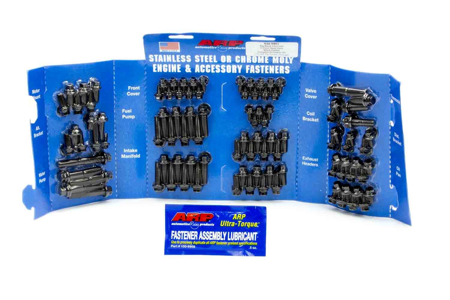 Auto Racing Products 535-9801 BBC Complete Engine Fastener Kit 6pt. Auto Racing Products 535-9801