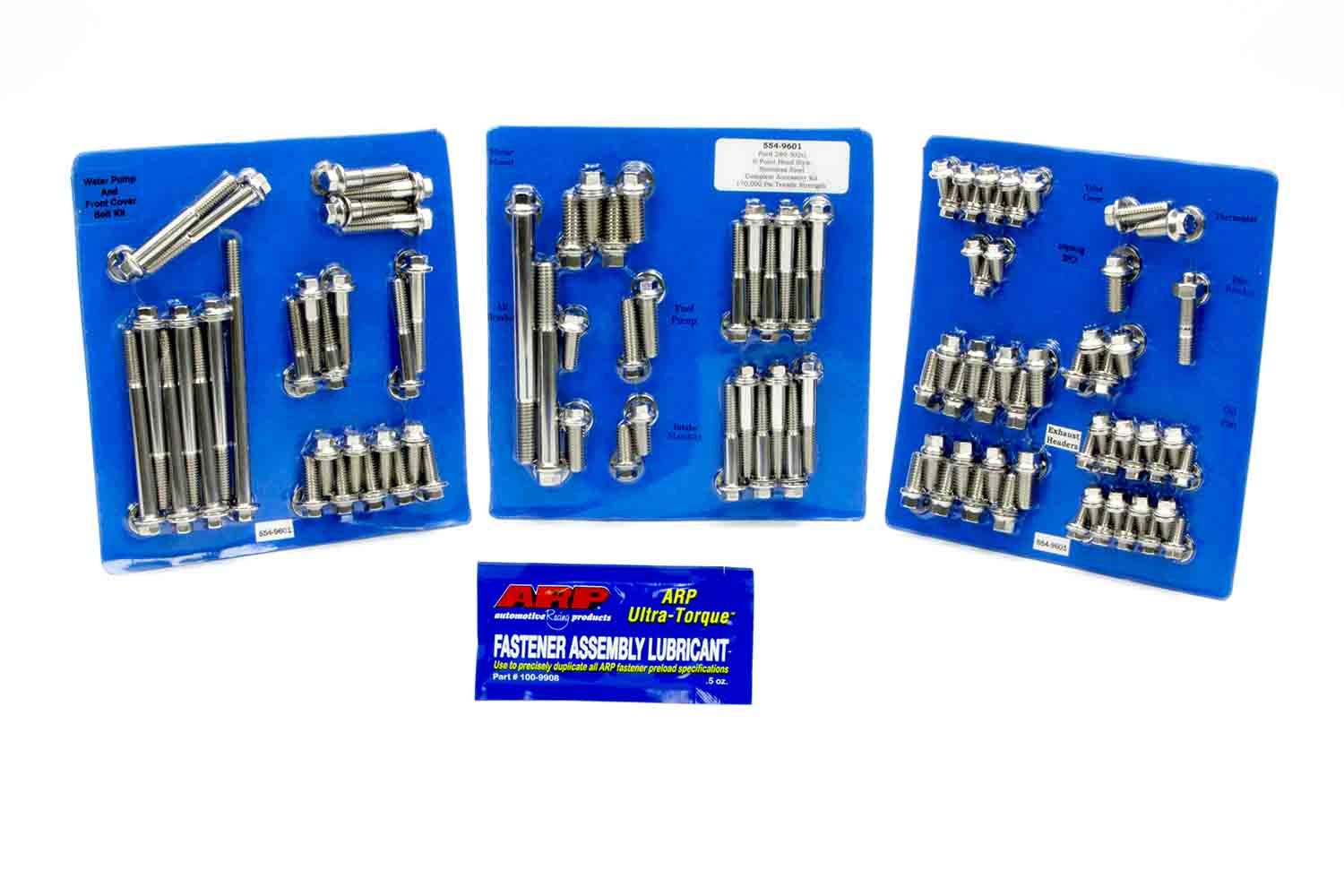 Auto Racing Products 554-9601 SBF S/S Complete Engine Fastener Kit 6pt. Auto Racing Products 554-9601