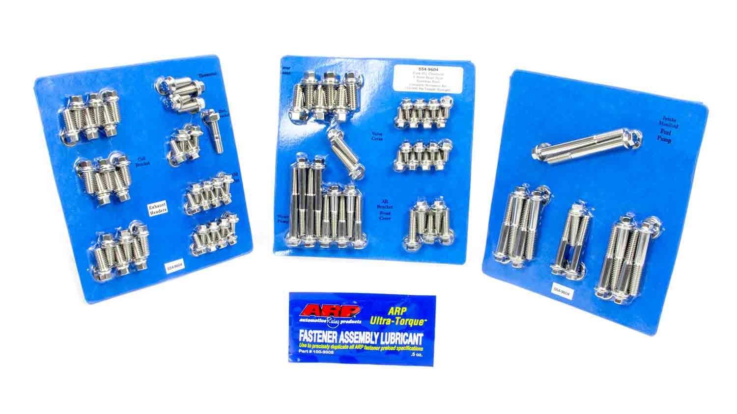 Auto Racing Products 554-9604 SBF S/S Complete Engine Fastener Kit 6pt. Auto Racing Products 554-9604