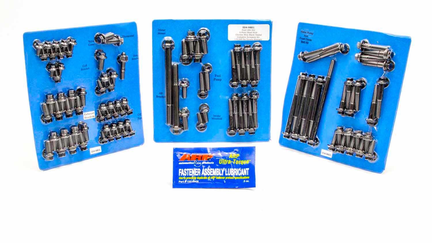 Auto Racing Products 554-9801 SBF Complete Engine Fastener Kit 6pt. Auto Racing Products 554-9801