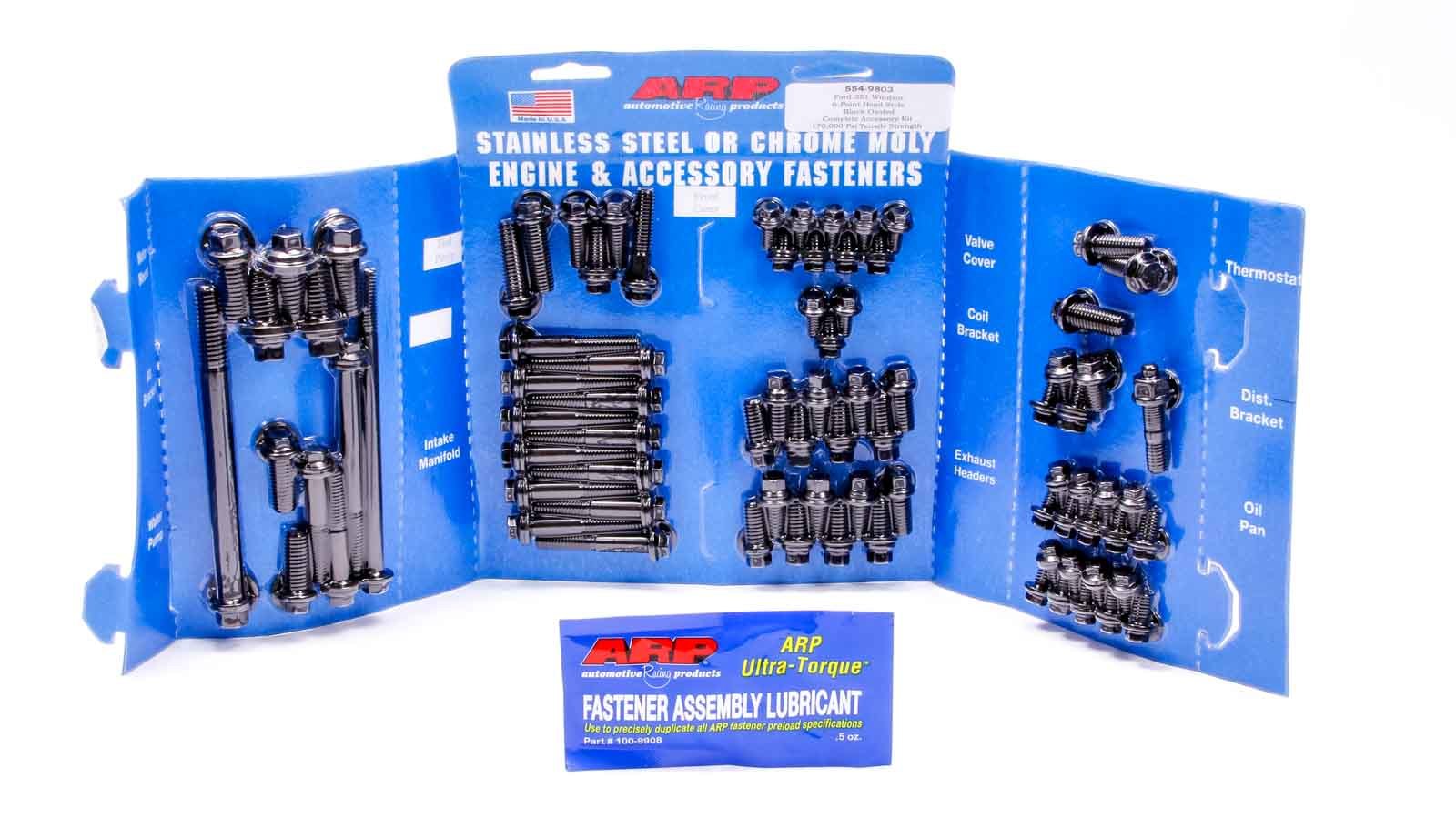 Auto Racing Products 554-9803 SBF Complete Engine Fastener Kit 6pt. Auto Racing Products 554-9803