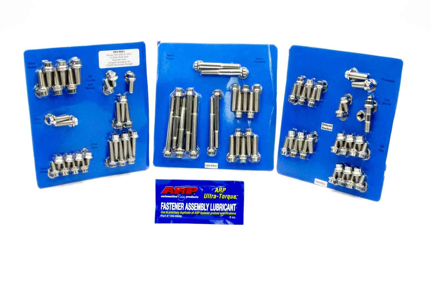 Auto Racing Products 594-9501 Pontiac S/S Complete Engine Fastener Kit 12pt Auto Racing Products 594-9501