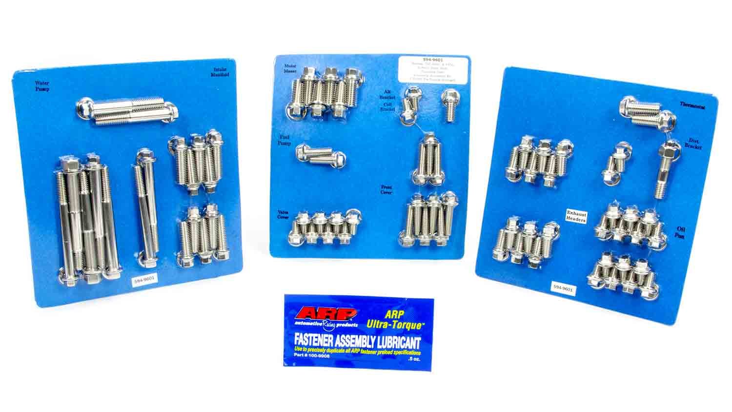 Auto Racing Products 594-9601 Pontiac S/S Complete Engine Fastener Kit 6pt. Auto Racing Products 594-9601