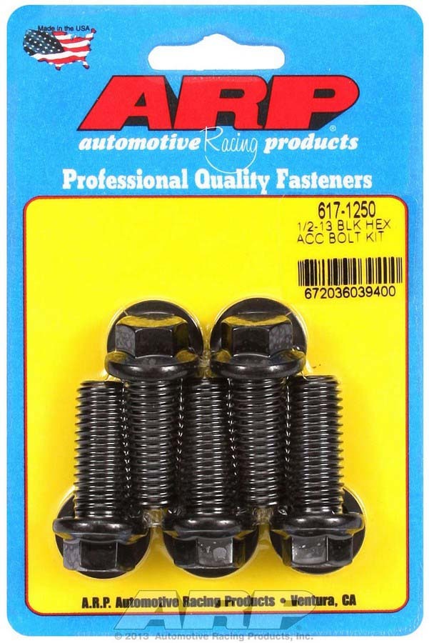 Auto Racing Products 617-1250 Bolt Kit - 6pt. (5) 1/2-13 x 1.250 Auto Racing Products 617-1250