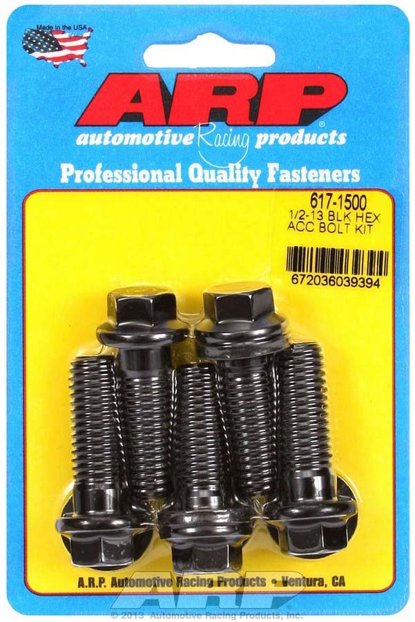 Auto Racing Products 617-1500 Bolt Kit - 6pt. (5) 1/2-13 x 1.500 Auto Racing Products 617-1500