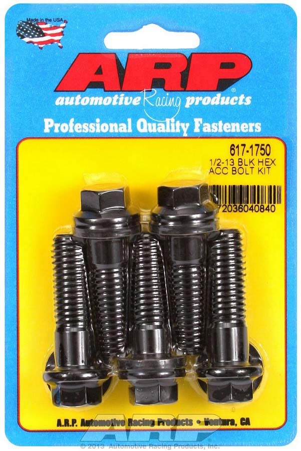 Auto Racing Products 617-1750 Bolt Kit - 6pt. (5) 1/2-13 x 1.750 Auto Racing Products 617-1750