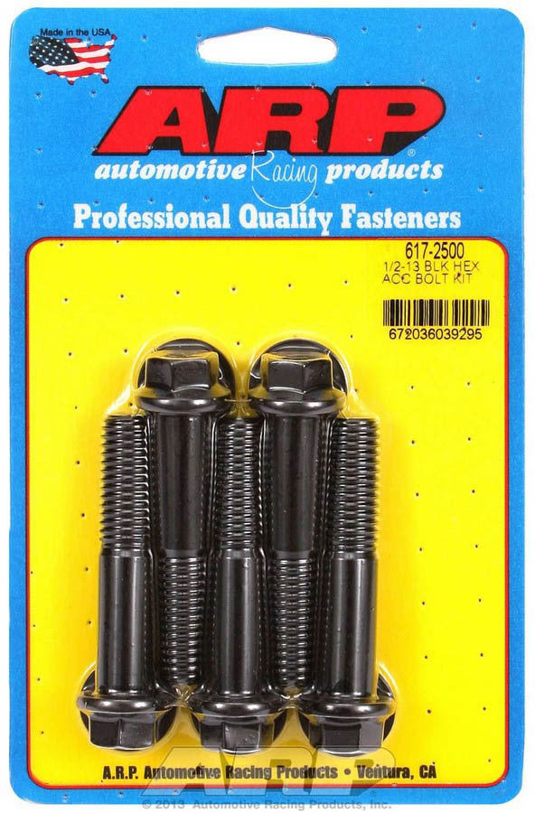 Auto Racing Products 617-2500 Bolt Kit 6pt 5pk 1/2-13 x 2.500 Auto Racing Products 617-2500