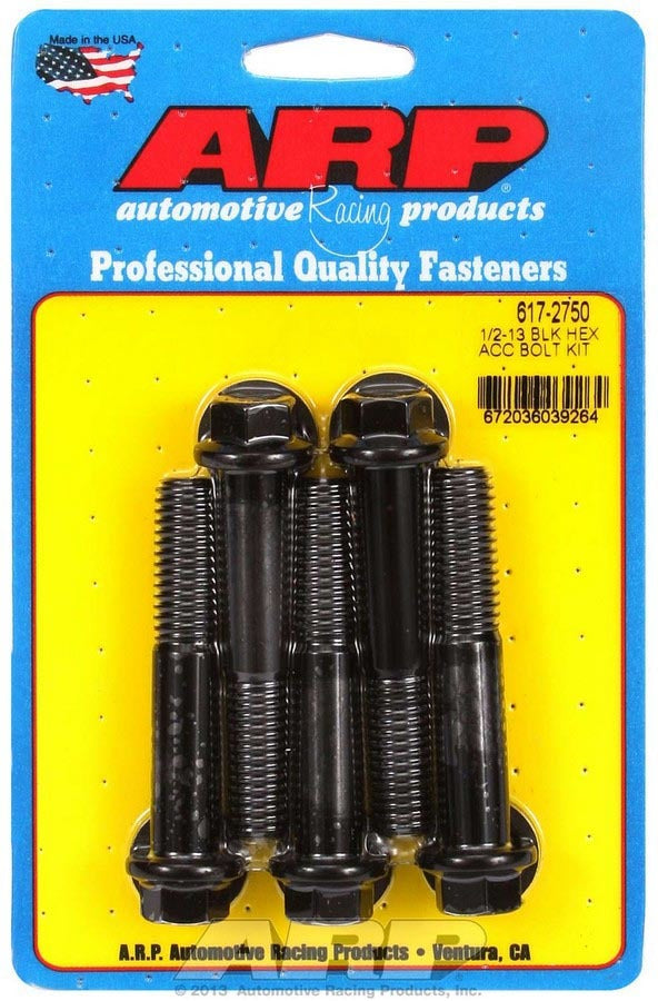Auto Racing Products 617-2750 1/2-13 x 2.750 6pt Bolt Kit (5pk) Auto Racing Products 617-2750