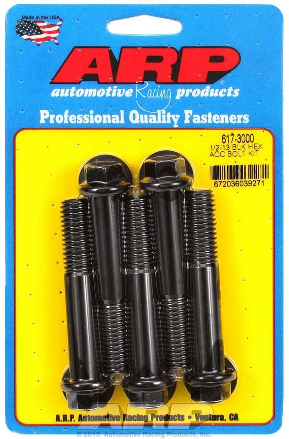 Auto Racing Products 617-3000 Bolt Kit - 6pt. (5) 1/2-13 x 3.000 Auto Racing Products 617-3000