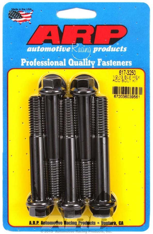 Auto Racing Products 617-3250 1/2-13 x 3.250 6pt Bolt Kit 5pk Auto Racing Products 617-3250