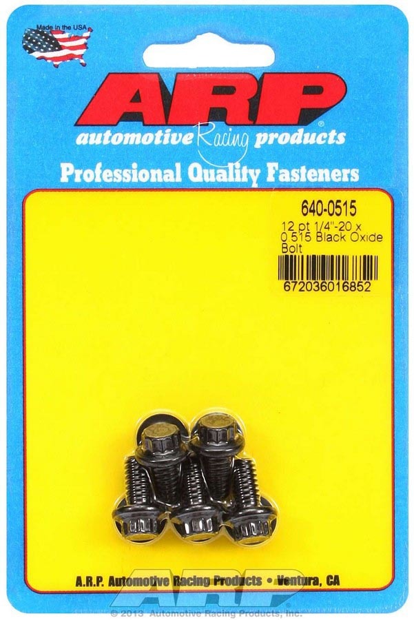 Auto Racing Products 640-0515 Bolt Kit - 12pt. (5) 1/4-20 x .515 Auto Racing Products 640-0515
