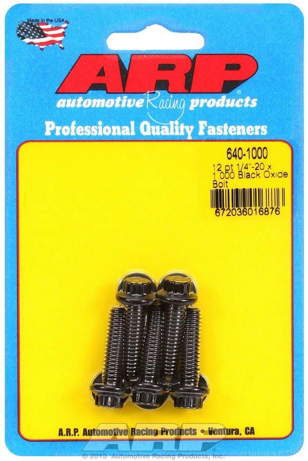 Auto Racing Products 640-1000 Bolt Kit - 12pt. (5) 1/4-20 x 1.000 Auto Racing Products 640-1000