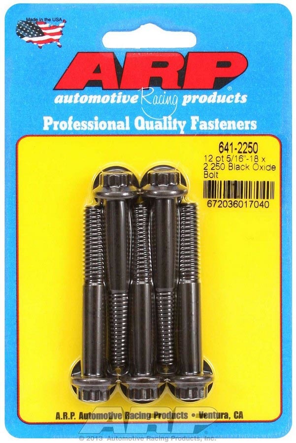 Auto Racing Products 641-2250 Bolt Kit - 12pt. (5) 5/16-18 x 2.250 Auto Racing Products 641-2250