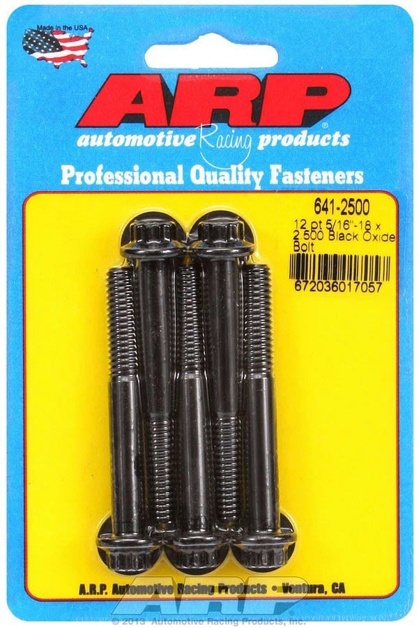 Auto Racing Products 641-2500 Bolt Kit - 12pt. (5) 5/16-18 x 2.500 Auto Racing Products 641-2500