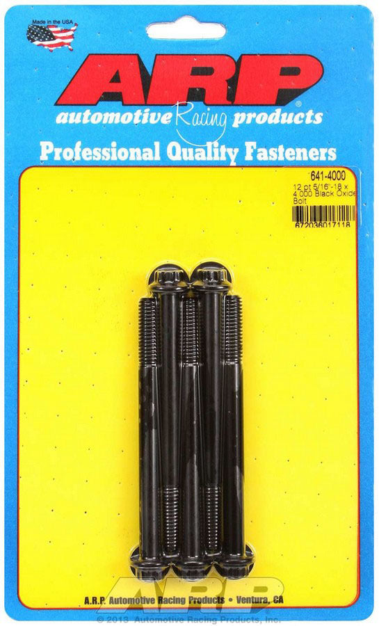 Auto Racing Products 641-4000 Bolt Kit - 12pt 5pk 5/16-18 x 4.000 Auto Racing Products 641-4000