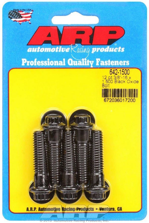 Auto Racing Products 642-1500 Bolt Kit - 12pt. (5) 3/8-16 x 1.500 Auto Racing Products 642-1500