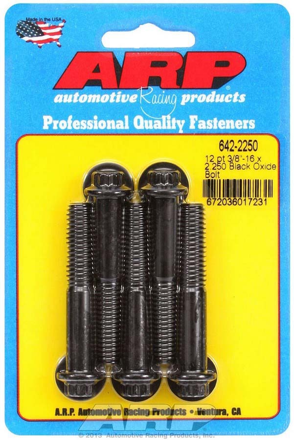 Auto Racing Products 642-2250 Bolt Kit - 12pt. (5) 3/8-16 x 2.250 Auto Racing Products 642-2250