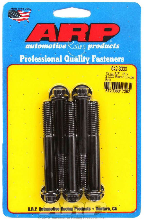 Auto Racing Products 642-3000 Bolt Kit - 12pt. (5) 3/8-16 x 3.000 Auto Racing Products 642-3000