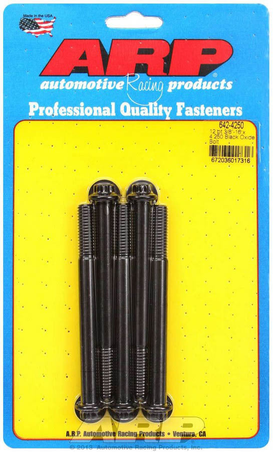 Auto Racing Products 642-4250 Bolt Kit - 12pt - 5pk 3/8-16 x 4.250 Auto Racing Products 642-4250