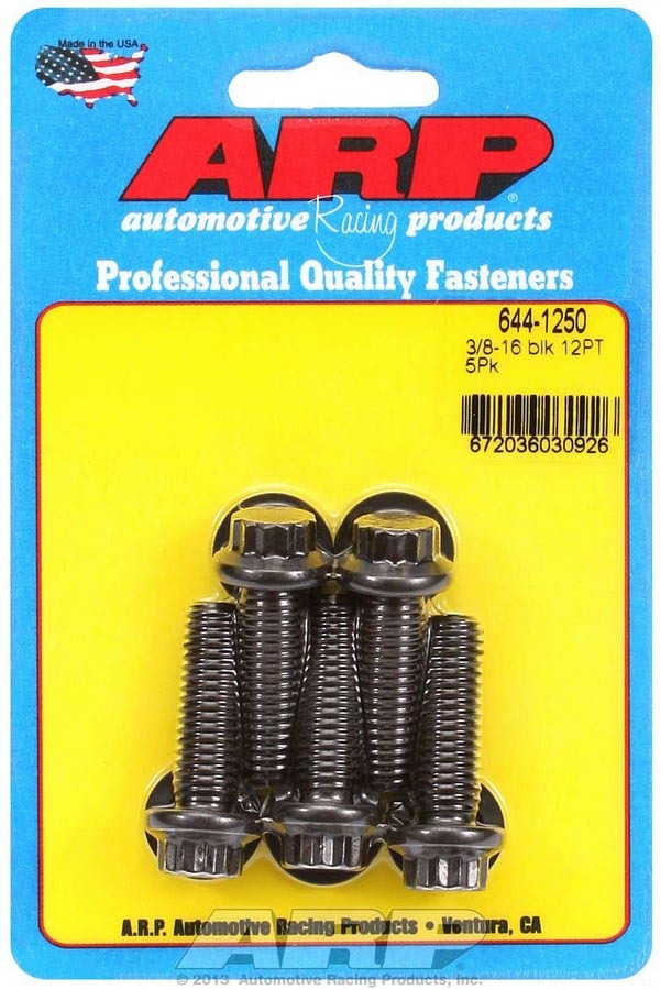Auto Racing Products 644-1250 Bolt Kit - 12pt. (5) 3/8-16 x 1.250 Auto Racing Products 644-1250