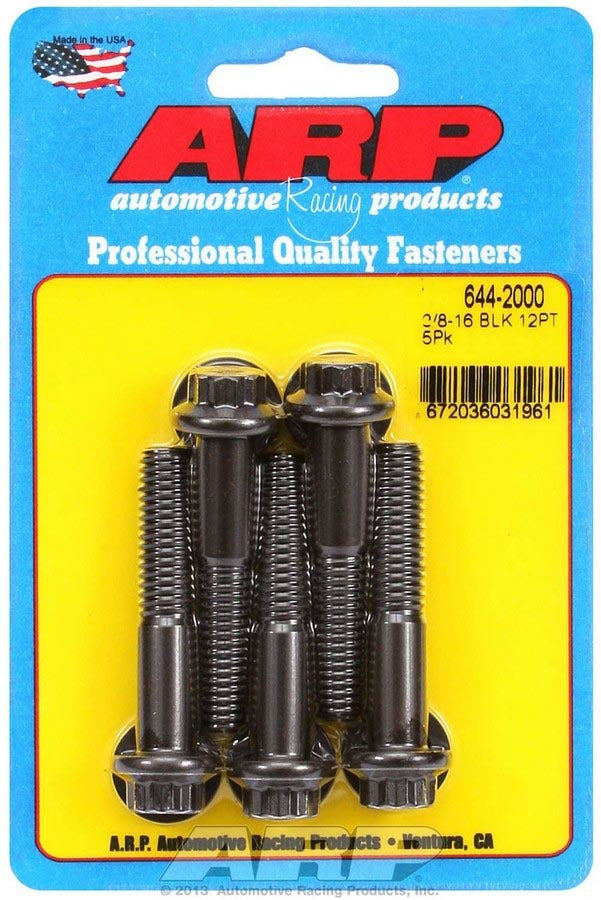 Auto Racing Products 644-2000 Bolt Kit - 12pt. (5) 3/8-16 x 2.000 Auto Racing Products 644-2000