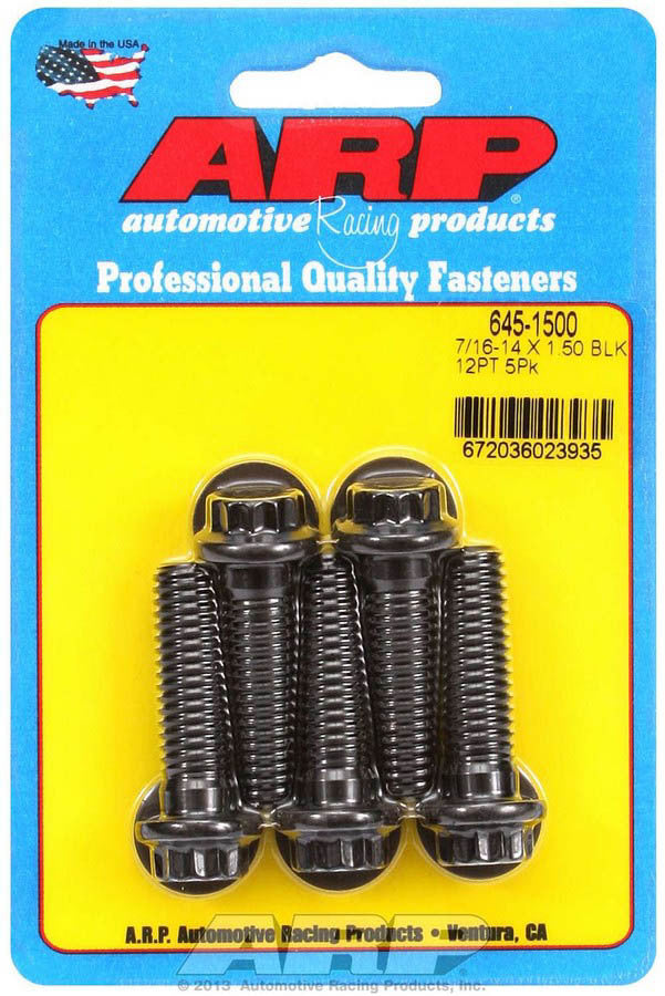 Auto Racing Products 645-1500 Bolt Kit - 12pt. (5) 7/16-14 x 1.500 Auto Racing Products 645-1500