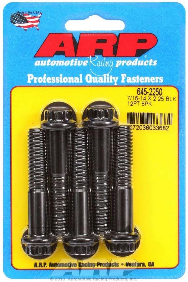 Auto Racing Products 645-2250 Bolt Kit - 12pt. (5) 7/16-14 x 2.250 Auto Racing Products 645-2250