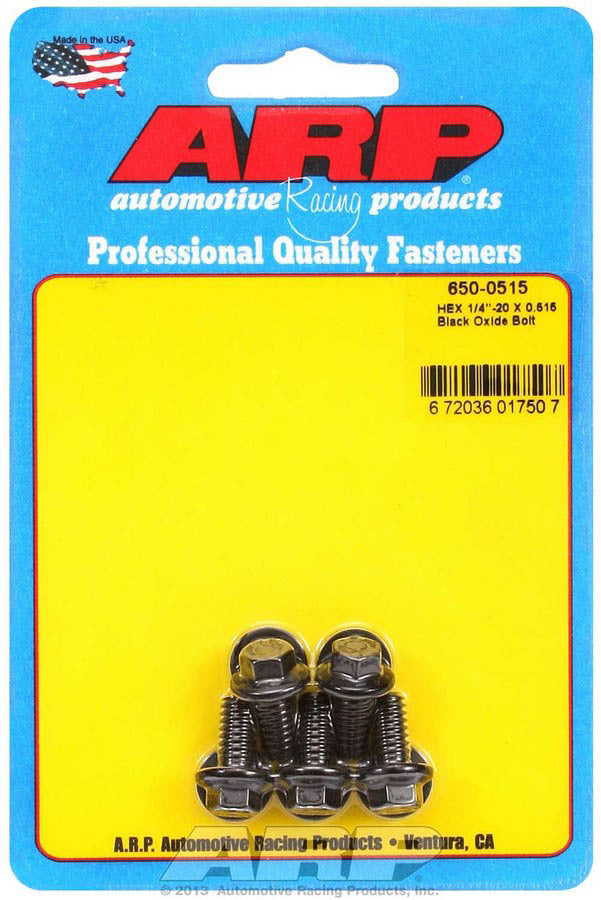 Auto Racing Products 650-0515 1/4-20 x 0.515 6pt Bolt Kit 5pk Auto Racing Products 650-0515