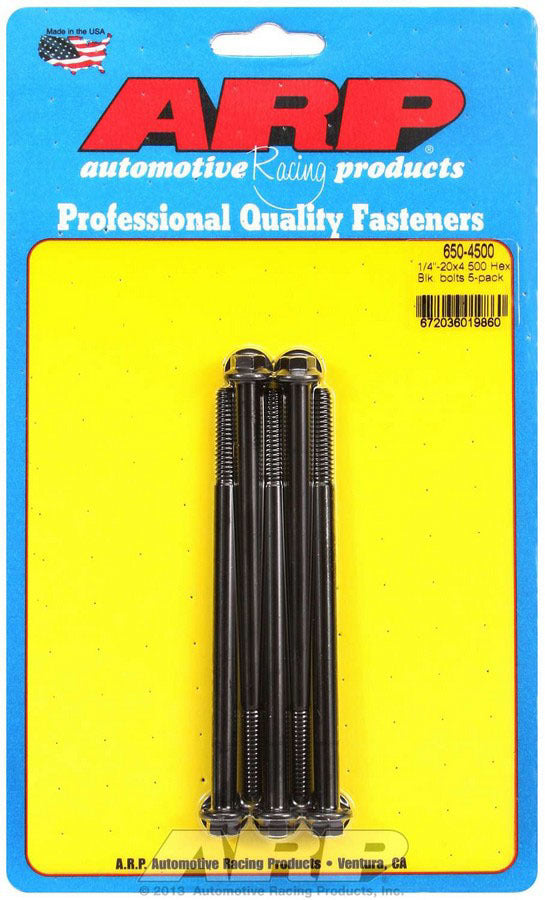 Auto Racing Products 650-4500 Bolt Kit - 6pt 5pk 1/4-20 x 4.500 Auto Racing Products 650-4500