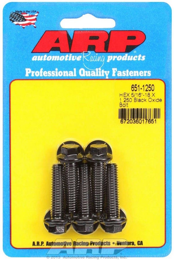Auto Racing Products 651-1250 Bolt Kit - 6pt. (5) 5/16-18 x 1.250 Auto Racing Products 651-1250