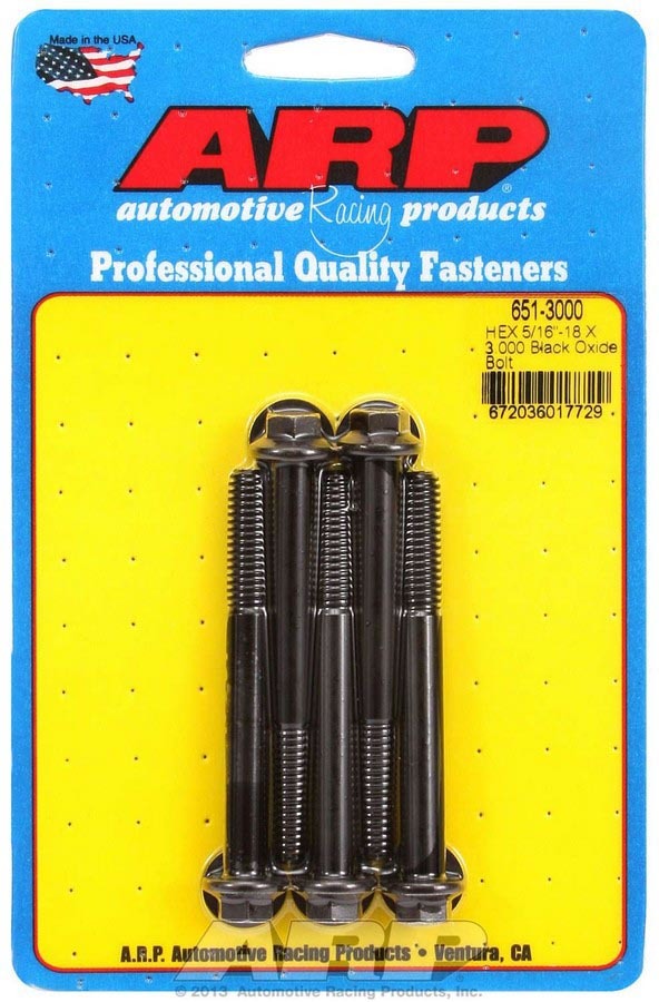 Auto Racing Products 651-3000 Bolt Kit - 6pt 5pk 5/16-18 x 3.000 Auto Racing Products 651-3000