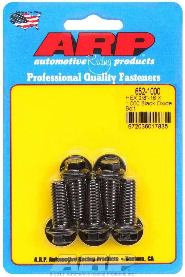 Auto Racing Products 652-1000 Bolt Kit - 6pt. (5) 3/8-16 x 1.000 Auto Racing Products 652-1000